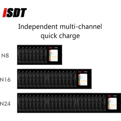 ISDT N8/N16/N24 AA/AAA DC Smart Battery Charger For RC Li-lon LiHv Ni-MH Ni-Cd LiFePO4 Battery