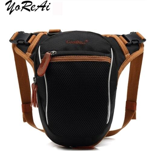 YoReAi Waterproof Nylon Drop Leg Bag For Men Bum Belt Fanny Chest Pack Waist Travel Riding Motorcycle Crossbody Shoulder Bags
