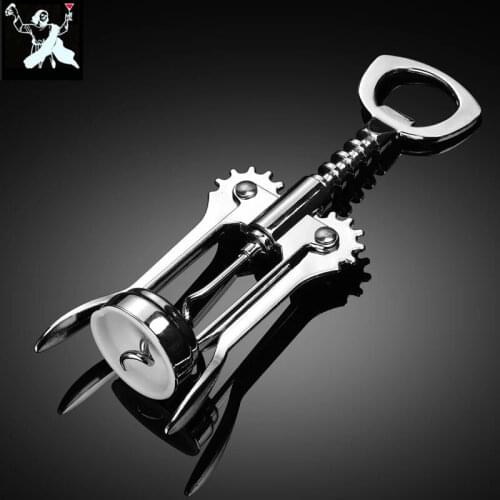 1piece Wine Beer Bottle Opener Corkscrew Waiter Metal Wine Corkscrew Bottle Handle Opener Corkscrews Bar Tool
