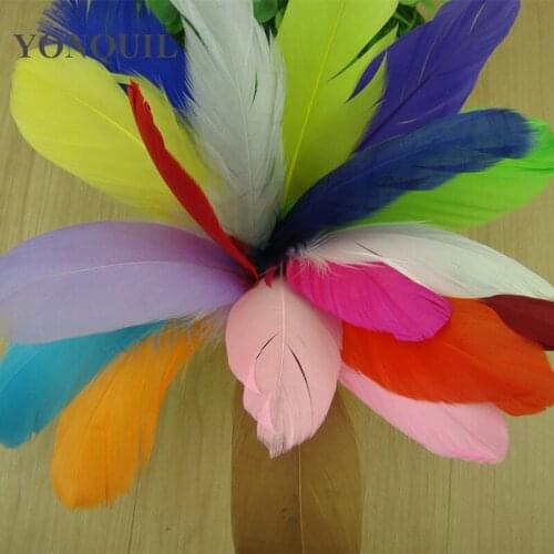 300 Pcs DIY Natural Fluffy Goose Feathers 19 Colors Home Christmas Decoration Clothing Shoes Headwear DIY Hair Accessories