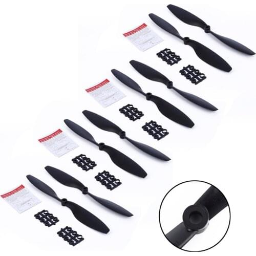 8pcs 1045 Propellers Prop CW CCW Blade with Washer Wing for DJI F450 F550 RC DIY Camera Drone Quad-copter Spare Accessories