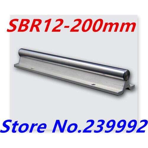 Free Shipping SBR12 200mm SBR12 rail L200mm 12mm linear guide cnc router part linear rail SBR12 linear guide