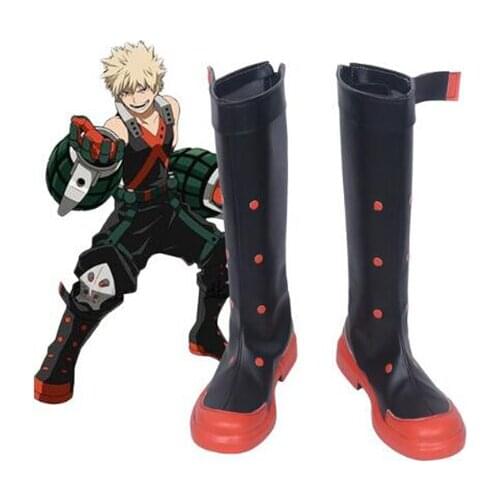 Boku no Hero Academia My Hero Academia Bakugou Katsuki Cosplay BootCostume Accessories Halloween Party Boots for Adult Men Shoes