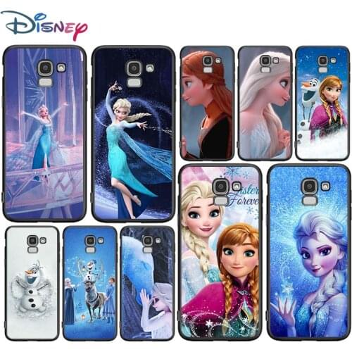 Frozen Princess Aisha for Samsung Galaxy J2 J3 J4 Core J5 J6 J7 J8 Prime duo Plus 2018 2017 2016 Soft Black Phone Cover