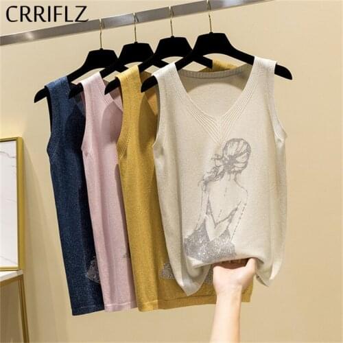 CRRIFLZ Women's Knitted Vests