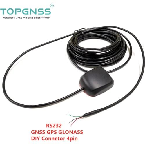 DIY connector RS232 output protocol baud rate: 15200 gps glonass GNSS GPS receiver Operating voltage: 5V