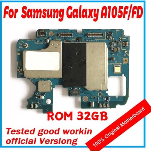 Eu Version For Samsung Galaxy A10 A105F A105FD 32gb Unlocked Motherboard SM-A105F Full chips Logic Board With Android System