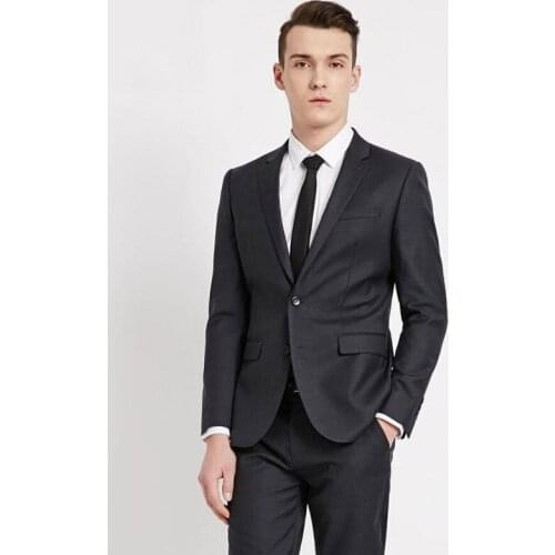 Formal Business Black Men Suit Wedding Suits Groom Tuxedo Slim Fit Costume Homme Best Man Blazer Jacket 2 Piece Men Suits Pants