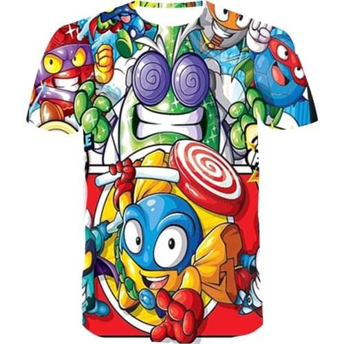 3D Super Zings T Shirt for Girls Boys Summer Kids Cartoon Anime Children Short Sleeves Men Women Clothing T-shirt