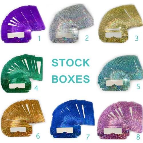 Rainsin Stock Carton Paper Boxes Packaging for Cross Dramatic Eyelashes Wholesale 25mm 3d Lashes Rectangle Case Without Tray