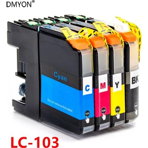 DMYON Ink Cartridge Compatible for Brother LC103 DCP-CHIP J152W MFC-J245 MFC-J285DW MFC-J450DW MFC-J470DW MFC-J475DW Lc103
