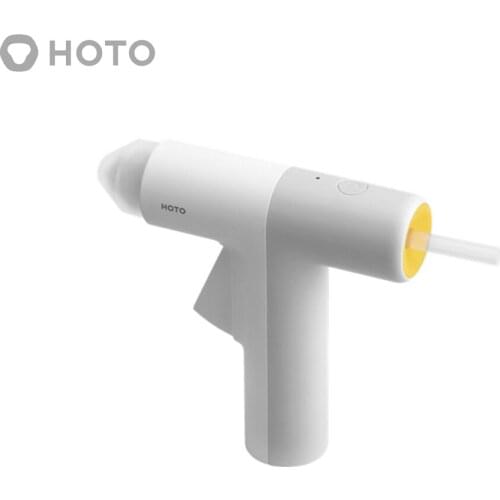 HOTO Hot Glue Gun 2000mAh Lithium Battery Cordless Glue Glue With 10pcs Glue Stick 125mm Home DIY Hand Tools