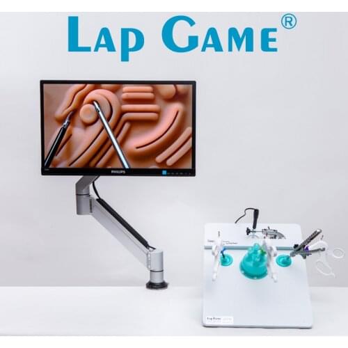 Lap Game Laparoscopic Surgery Simulator Simulation Training Box plus Exercise Equipment Single Hole Straight Lens