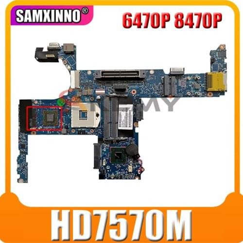AKemy Laptop motherboard FOR HP EliteBook 6470P 8470P 8470W Mainboard 6050A2470001 686042-001 686042-601 SLJ8A HD7570M