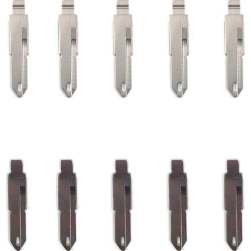10 pcs/lot KEYDIY Metal Blank Uncut Flip KD/VVDI/JMD Remote Key Blade Type #53 for P-eugeot 206 NO. 53 Blade