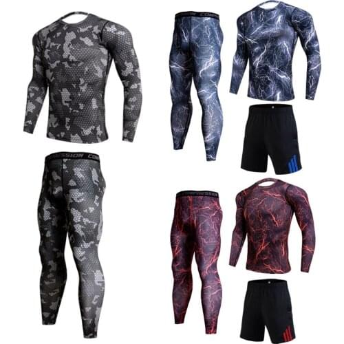 New Men Thermal Underwear Sets for men Compression Sweat Quick Drying Thermo Underwear Mens Clothing Long Johns