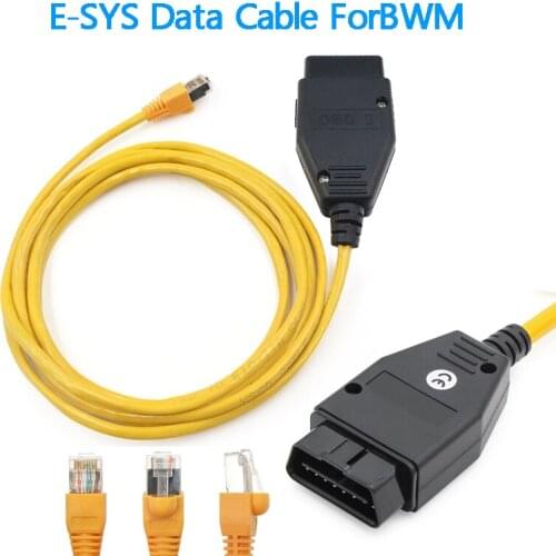 New ESYS ENET Cable For BMW F-serie Refresh Hidden Data E-SYS ICOM Coding ECU Programmer OBD2 Scanner Car Diagnostic Auto Tool