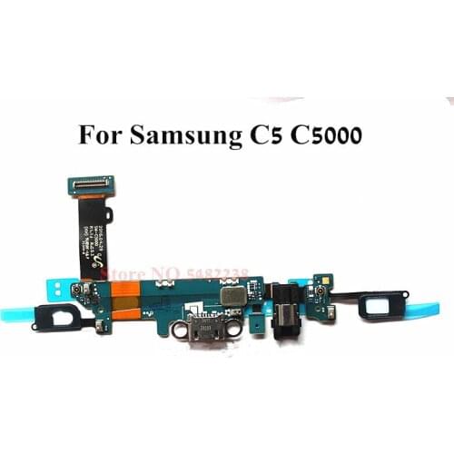 Original USB Charging Dock Port Flex cable For Samsung C5 G5000 SM-C5000 Charger plug board+Home Return Sensor Microphone parts