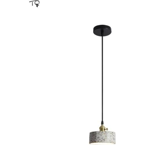 Post Modern Designer Cement Terrazzo Pendant Lights for Living Room Decor Home Kitchen Fixture Bathroom Bedroom Dining Room Cafe