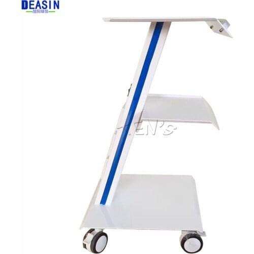 Portable dental hight quality equipment stand cart instrument assistant trolley with power socket