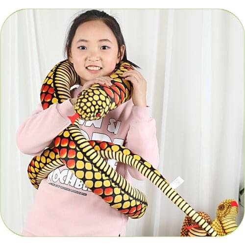 Real life toy cobra plush toy python snake soft doll funny prop decoration,Christmas gift h1695