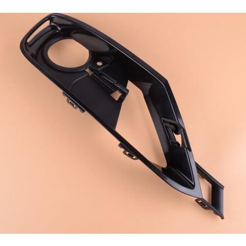 DWCX 51117300739 Black Plastic Car Right Partially Open Grid Fog Light Grille Fit for BMW F30 F31 2012 2013 2014 2015