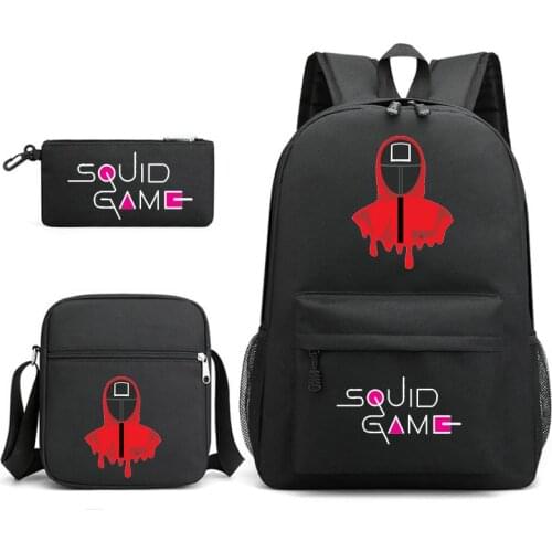 Game Among US Backpack For Teenage Bag Girls Boys 3Pcs/Sets Impostor Rugzak School Bagwith Cute Pencil Case
