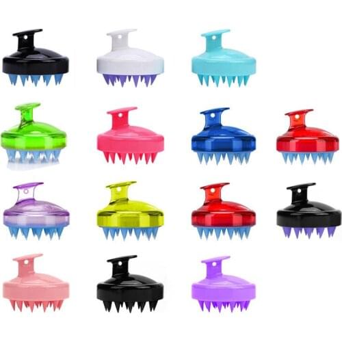 Silicone Head Body Scalp Massage Brush Care Tool Comb Shampoo Hair Washing Comb Shower Brush Bath Spa Slimming Massaging Brushes