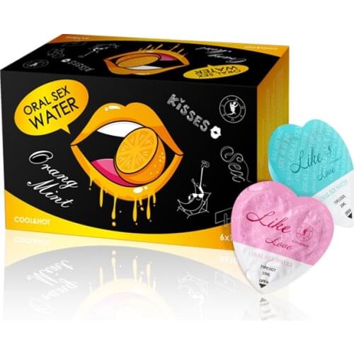 6 pcs/set Peach/Strawberry/Cherry/Orange Edible Flavor Water Based Lubricant Sex Anal Oral Sex Gel Sex Lube For Couple Adult