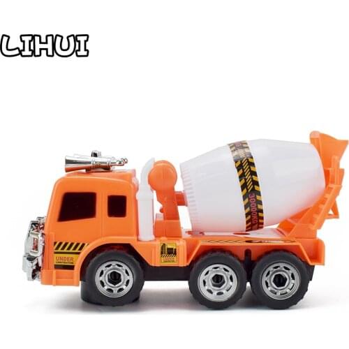 Electronic Universal Wheel Mixer truck for Boy Toys LED Flashing Lights Sounds Diecasts Engineering Vehicle Toy Gift for Kids