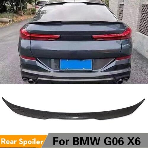 Carbon Fiber Rear Trunk Spoiler for BMW G06 X6 2020 - 2021 Carbon Fiber Rear Trunk Spoiler Boot Lip Wing Lid
