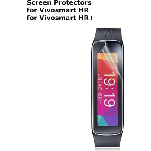 Protective Film for Garmin Vivosmart HR / HR+ Plus Screen Protector Watch Accessories Skin Cover Anti-shock Soft TPU Clear