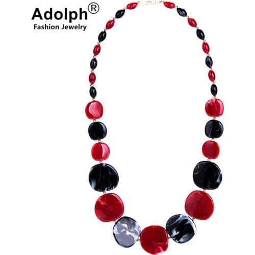 ADOLPH Extendy Beads Rhinestones Stone Choker Necklace Women New Ethnic Bijoux Maxi Statement Necklaces Collier Fashion Jewelry