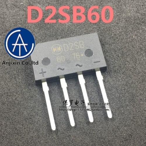 10pcs 100% orginal and new rectifier bridge stack D2SB60 D2SBA60 2A/600V genuine real stock