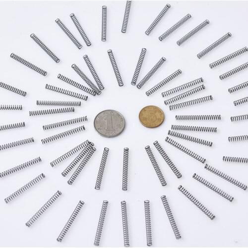 304 stainless steel compression spring Repair spring suit Return spring 0.5mm wire spring Outer diameter 8mm 100pcs
