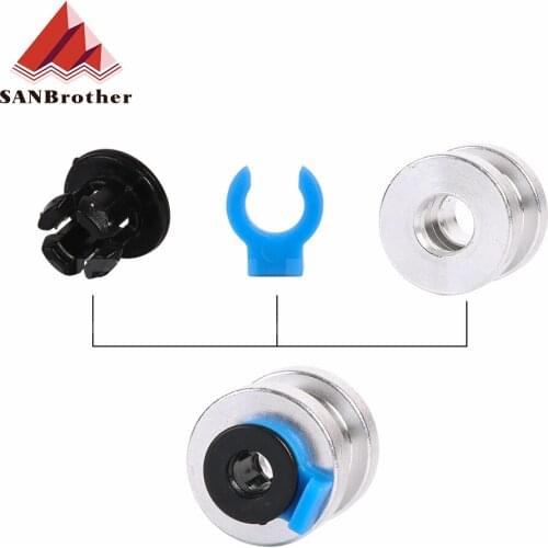 3D Future Aluminum Alloy Bowden Extruder 1.75MM Adapter 1.75MM Connector For Titan/BMG Extruder Dual Drive Extruder