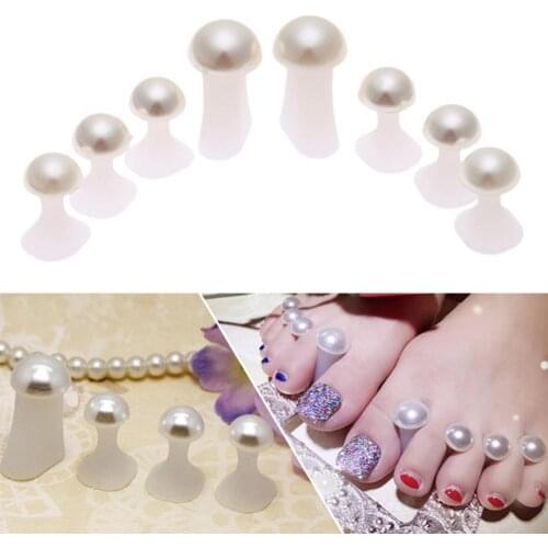 8Pcs Flower Round Heart Silicone Toe Separators Divider Spacers Nail Art Tools Manicure Salon Decoration Set Tools