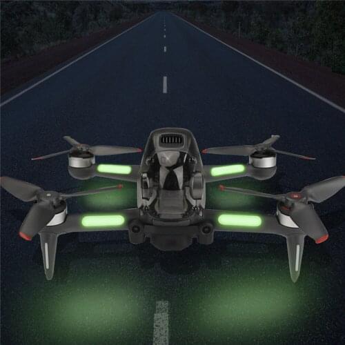 For DJI FPV Combo Drone Aircraft Accessories Reusable Luminous Sticker Night Flight Fluorescent Stickers
