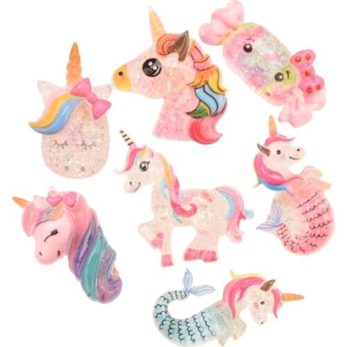 350PCS Boutique Unicorn Hair Accessories for Making Hair Bows Supplies DIY Headwrap Center Crafts No Clip Fashion Accessory