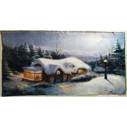 Free shipping famous Landscape classical art fabric picture,DIY high technology TEXTILE picture,gallery decoration picture