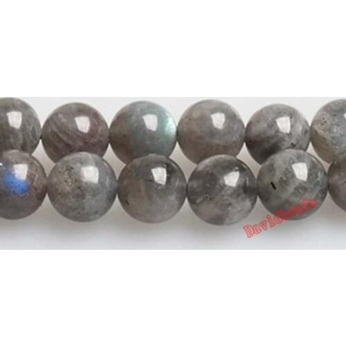 Free Shipping Natural Stone AA Grade Blue Labradorite Round Loose Beads 15" Strand 4 6 8 10 12MM Pick Size For Jewelry
