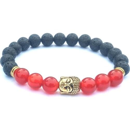 Green Golden Buddha Head Mixing Bracelet Man Fashion Women Gift For Bracelets