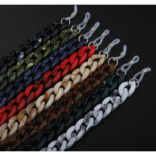 Fashion Acrylic Sunglasses Chains Lanyard Women Anti-slip Reading Glasses Chains Neck Chains Largands Cord Holder Strap Rope