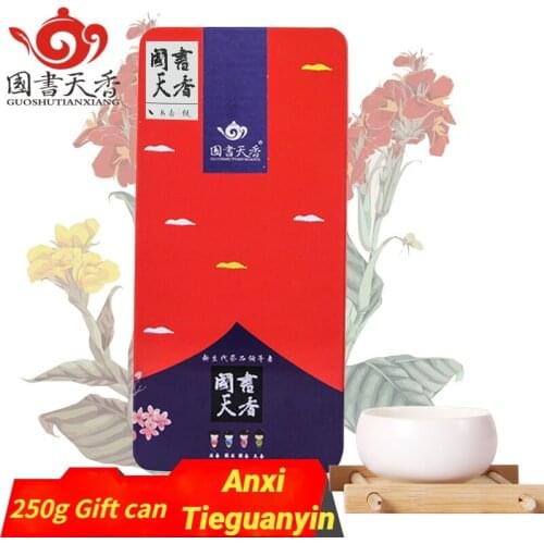 Fujian Anxi Tieguanyin Tea 250g Gift can China High Mountain Oolong tea