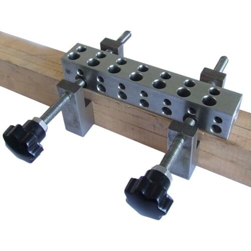 Pocket Hole Jig Stainless Steel Doweling Jig Round Dowel Drilling Guide Puncher Locator Tool Kit Joinery DIY Woodworking Tools