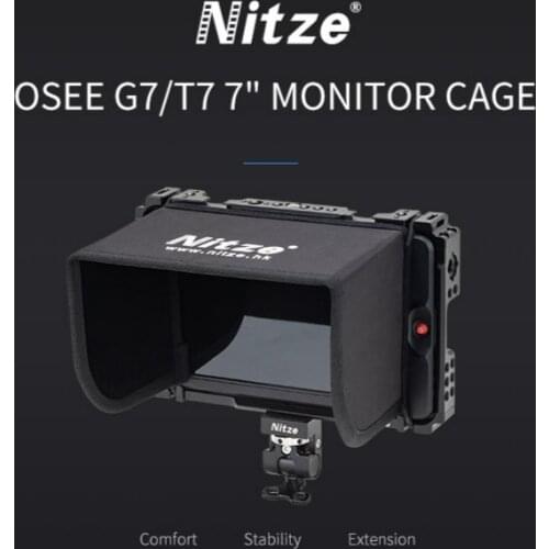 Nitze Monitor Cage for OSEE T7/G7 7" With LS7-G7 Sunhood