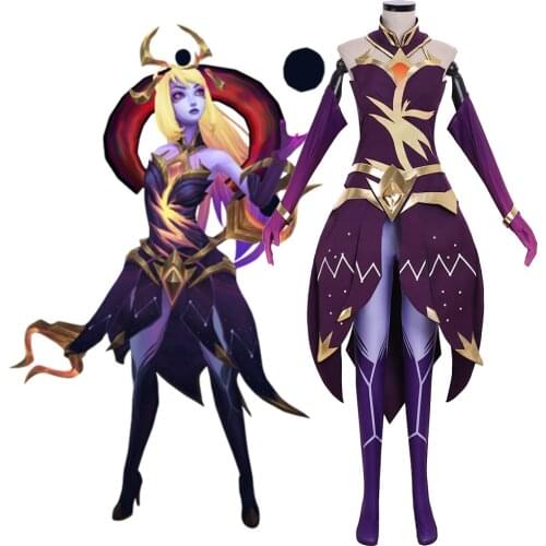 LOL Lux Cosplay Costume LOL Cosmic Lux Cosplay Costume Women Dress Dark Cosmic Lux Cosplay Costume custom made