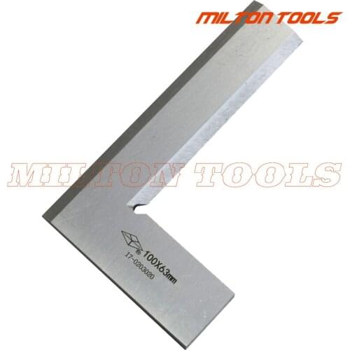 Factory-outlet Silver Tone Stainless Steel 100 x 63mm Bladed L Square Ruler Gauge