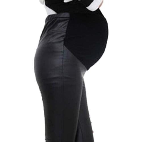 Pregnant Women During Maternity Leggings Pregnant Wome Winter Nine Pants Waist Abdomen Supporting Feet Backing Pants M-XXL