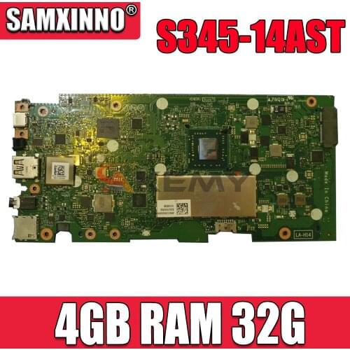 ELAC1 LA-H141P mainboard For Lenovo Chromebook S345-14AST laptop motherboard with AMD CPU 4GB RAM 32G 100% fully tested